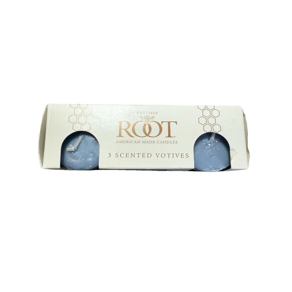 Root 20-hour Votive Candles Set of 3 2.1oz each Mineral Salts Hard To Find! New - Picture 5 of 5